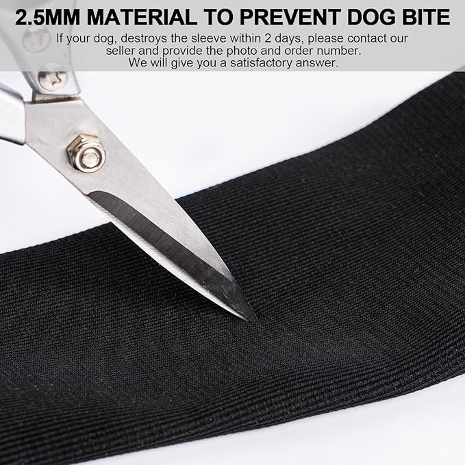 Dog Recovery Sleeves - Cone Collar Alternative, 2.5mm Thick Waterproof Abrasion-Resistant Washable, Prevents Licking and Biting, Keeps Wounds Dry & Enables 24-Hour Wear (Black, 3XL)