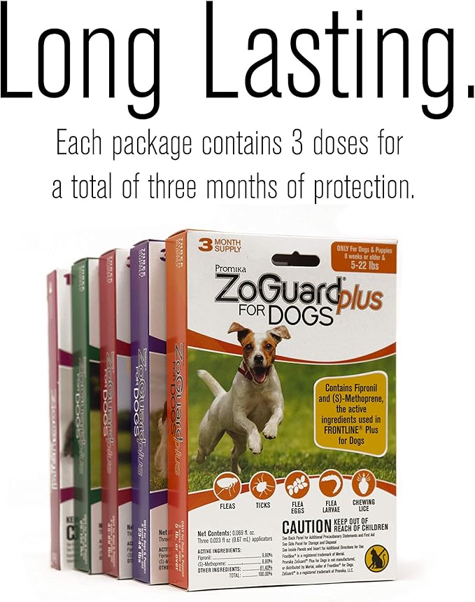 ZoGuard Plus Flea and Tick Prevention for Dogs (XL - 89-132 lb)