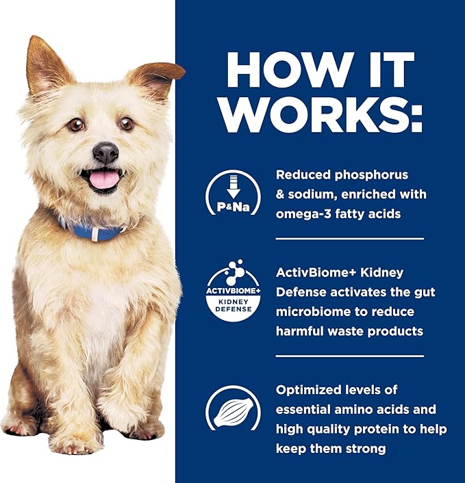Hill's Prescription Diet k/d Kidney Care Wet Dog Food, Chicken, 13 oz. Cans, 12-Pack