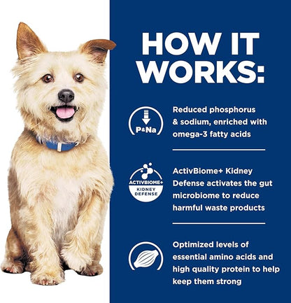 Hill's Prescription Diet k/d Kidney Care Wet Dog Food, Beef & Vegetable Stew, 5.5 oz. Cans, 24-Pack