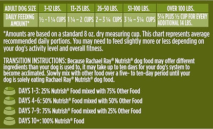 Nutrish Dish Premium Natural Dry Dog Food, Chicken & Brown Rice Recipe with Veggies & Fruit (Rachael Ray), 3.75 Pound Bag (Pack of 2)