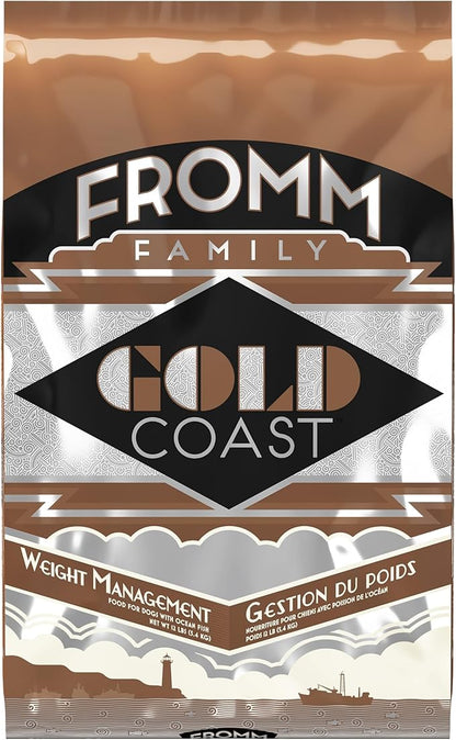 Fromm Gold Coast Weight Management Premium Dog Food - Weight Management Dry Dog Food - Whitefish Recipe - 12 lb