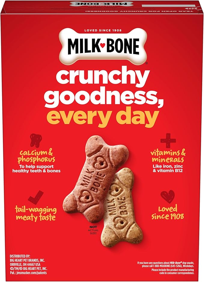 Milk-Bone Flavor Snacks Dog Treats, Small Biscuits, 24 Ounce