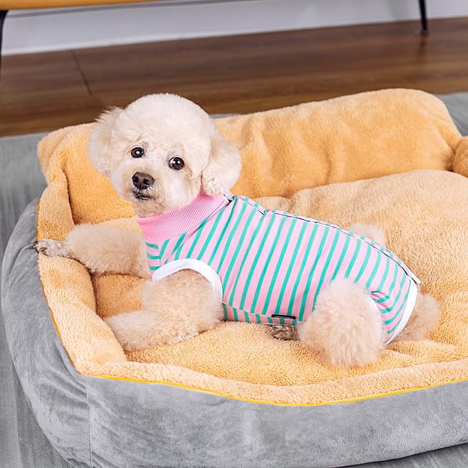 2 Packs Pet Dog Recovery Onesie Suit for Dogs Cats After Surgery,Dog Abdominal Wounds Bandages Cone E-Collar Alternative. (Grey, XL)