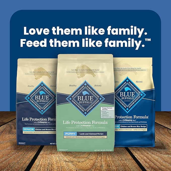 Blue Buffalo Life Protection Formula Puppy Dry Dog Food with DHA and ARA, Made with Natural Ingredients, Lamb & Oatmeal Recipe, 5-lb Bag