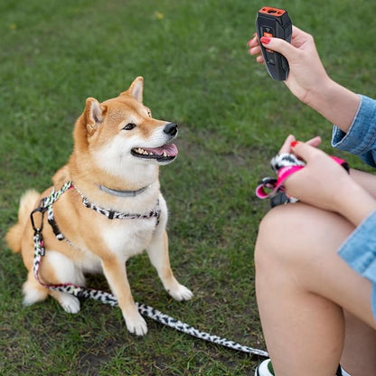 Barks No More Dog Training Device, Ultrasonic Barking Control Whistle Silencer Deterrent Stopper Repeller Aid Safe Pet Guard Anti Unwanted Whining Behavior Outdoor Indoor Silent Remote Clicker Trainer