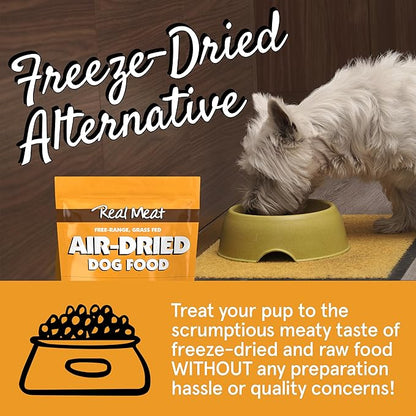 TRMC Real Meat Air Dried Dog Food w/Real USA Chicken - Four 5lb Bags of Grain-Free Real Meat Dog Food Sourced from Free-Range, Cage Free Chicken - Digestible, All Natural, High Protein