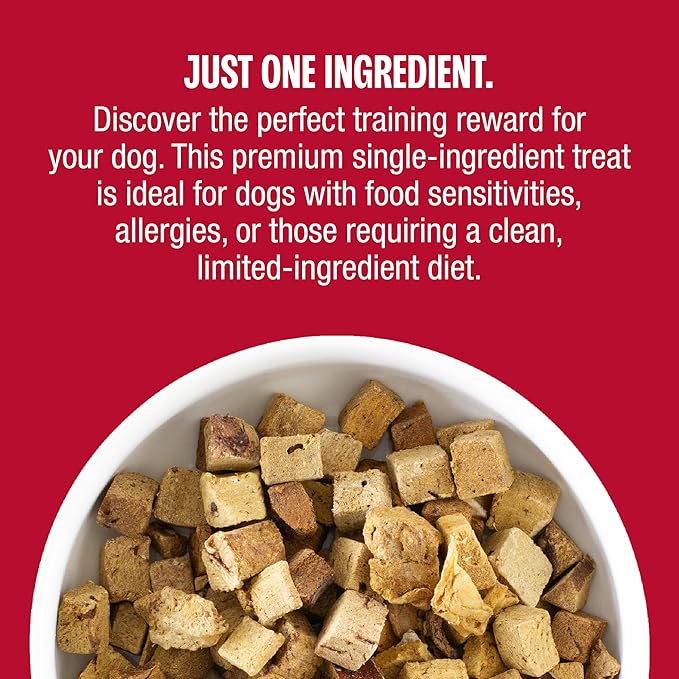 Muenster Freeze Dried Beef Liver Bites - Dog Treats, Mixer or Topper (16oz) - One Ingredient