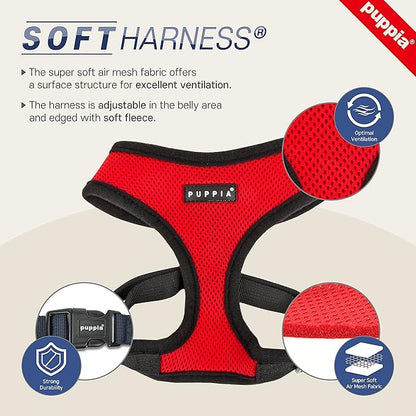 Authentic Puppia Vivien Harness, Royal, Small