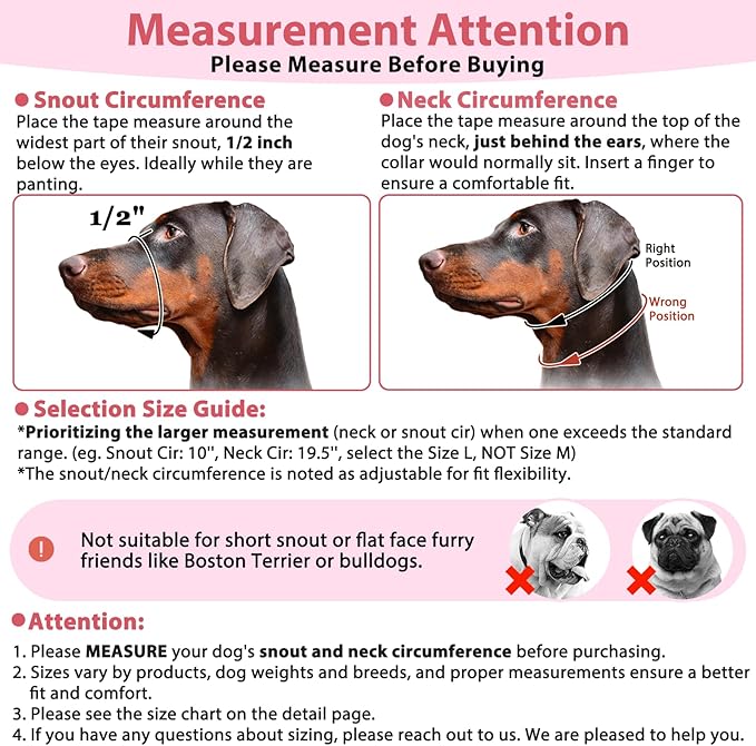 BARKLESS Soft Dog Head Collar, Patented Padded No Pull Head Halter, Training Nose Leash with Safety Link for Medium Large Dogs, Adjustable Muzzle Leash, Easy Control for Walking(Pink, M)