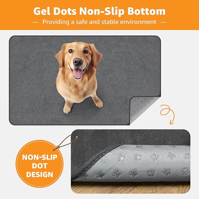Washable Pee Pads for Dogs, 60x60 Reusable Whelping Pads, Absorb Dog Mats Non-Slip Puppy Training Pads for Whelping, Potty, Training, Playpen, Crate