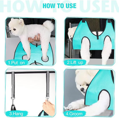 ATESON Dog Grooming Hammock - Upgrade Pet Grooming Harness for Nail Trimming (XL 80lb), Dog Sling for Nail Clipping, Dog Hanging Holder Hanger for Cutting Nail with Nail Clippers