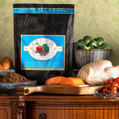 Fromm Four-Star Nutritionals Surf & Turf Dog Food - Premium Dry Dog Food - Salmon Recipe - 26 lb