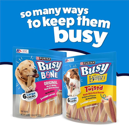 Purina Busy With Beggin' Dog Treats, Twist'd - 10 Count (Pack of 1)