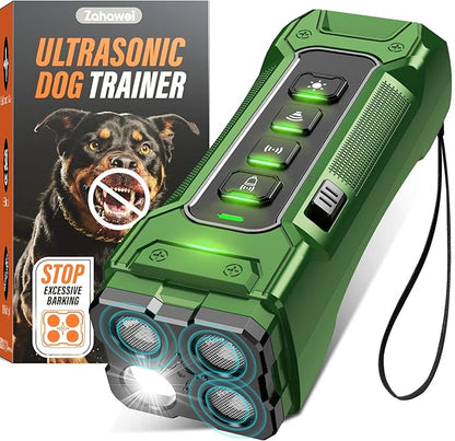 Dog Bark Deterrent Devices, Anti Barking Device 3X Ultrasonic Bark Control Device 50ft Range, Rechargeable & Safe Dog Training Tool for Quiet Walks and Peaceful Homes