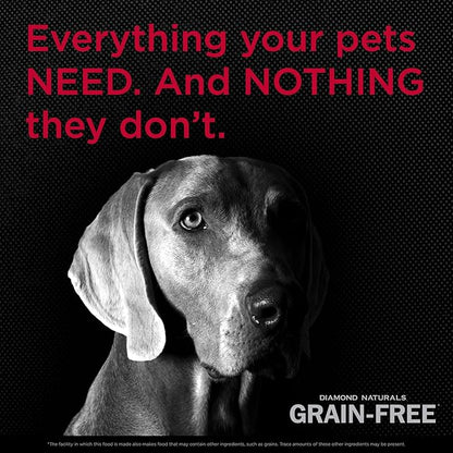 Diamond Naturals Grain Free Real Meat Recipe Premium Dry Dog Food With Real Pasture Raised Beef 5Lb