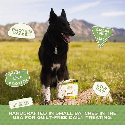 Smart Cookie All Natural Soft Dog Treats - Duck & Squash - Training Treats for Dogs with Allergies or Sensitive Stomachs - Grain Free Dog Treats, Chewy, Human-Grade, Made in USA - 5oz Bag