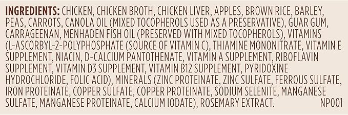 Nutrish Premium Paté Wet Dog Food,Real Chicken & Apple Recipe Whole Health Blend,13 oz. Can,(Rachael Ray),(Pack of 24)