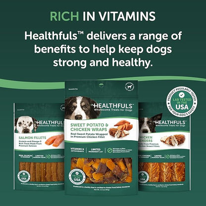 Healthfuls Chicken Wrapped Sweet Potato Dog Treats, 3.5oz