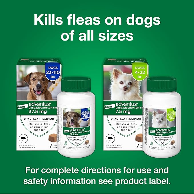 Advantus Dog Fast Acting Oral Flea Treatment Soft Chewable 23 - 110 lbs. | 30 ct.