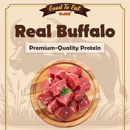 Gootoe Buffalo Dog Treats, Natural Low-Fat Chews for Training & Rewards, Limited Ingredient, Puppy Treats for Medium Dogs, Resealable Bag, Buffalo Bites Stick (Large), 1.5 lb