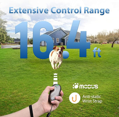 MODUS Ultrasonic Dog Barking Deterrent, 2-in-1 Dog Training and Bark Control Device,Bark Collar Alternative Anti-Barking Device,Most Effective Behavior Aid - Barking Silencer Indoor/Outdoor