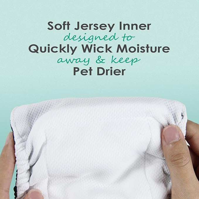 wegreeco Washable Male Dog Belly Band (Stylish Pattern)- Pack of 3 - Male Dog Belly Wrap, Dog Diapers Male (Childlike Creatures, X-Small)