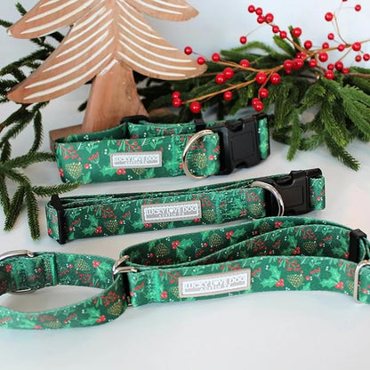 Lucky Love Dog - Adjustable Dog Collar with Easy Click Holly for Small Ones, Durable, & Comfortable for Male & Female Dogs, Pet Collar for Puppies & Adult Dogs - Holly, XS
