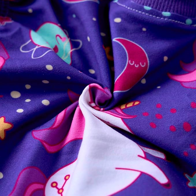 PetWarm Dog Surgical Suit, Dog Surgical Recovery Suit, Spay and Neuter, Prevents Licking After Surgery Onesie, Pet Recovery Suit for Dogs, Pet Recovery Shirt, Unicorn Pattern, Purple, 2XL