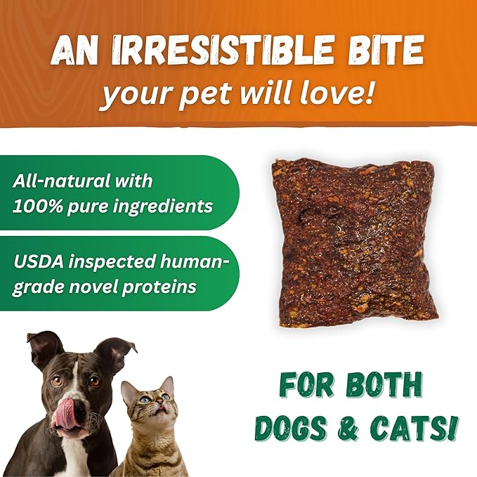 Dr. Becker's Original Beef Bites | 100% Pure Meat Protein | Grain Free Liver Training Treats for Dogs & Cats, 5 oz