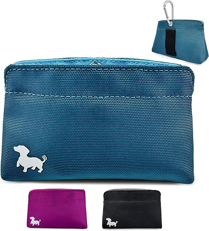 Pocket Sized Dog Treat Pouch - Treat Pouches for Pet Training - Medium Dog Treat Pouch with Magnetic Closure - Dog Walking Treat Bag for Dog Training - Turquoise