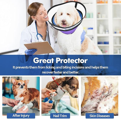 Dog Cones for Medium Large Dogs, Soft Dog Cone Collar Alternative for After Surgery