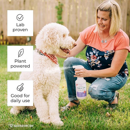 Wondercide Rose Flea & Tick Spray for Pets Plus Home with Natural Essential Oils 16 fl. oz.