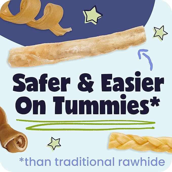 Pawstruck Natural 5-7" Beef Collagen Sticks for Dogs – Long-Lasting Rawhide Alternative, High Protein & Low Fat with Chondroitin & Glucosamine – 5 Pack