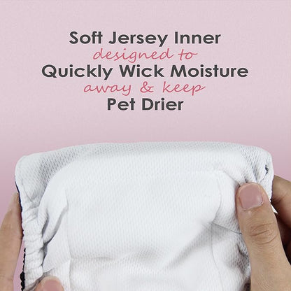 wegreeco Washable Male Dog Belly Band (Stylish Pattern)- Pack of 3 - Washable Male Dog Belly Wrap, Dog Diapers Male (Tie-dye, Sky, X-Small)