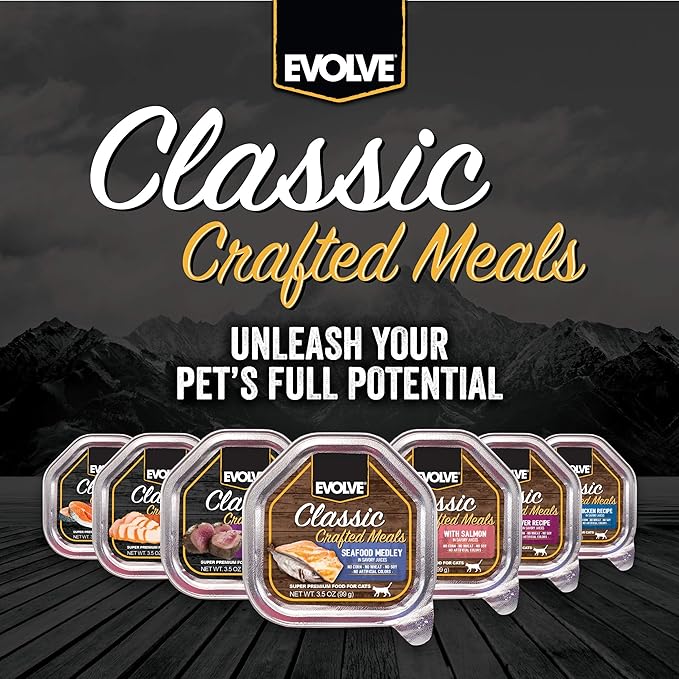 Evolve Pet Food Classic Crafted Meals Chicken Recipe Dog Food, 3.5 Ounce (Pack of 15)