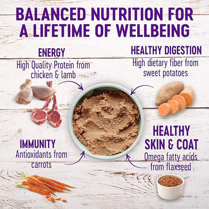 Wellness Complete Health Pate Variety Pack Adult Canned Wet Dog Food, Wholesome Grains, Natural, 12.5 oz, Pack of 6 Cans