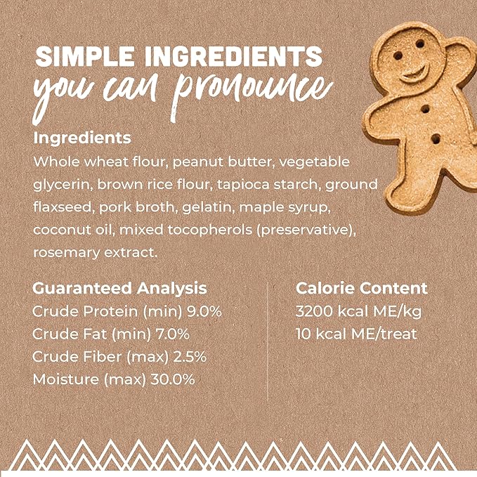 Buddy Biscuits Softies Pouch, Soft & Chewy, Natural Peanut Butter Flavor Dog Treats, Oven Baked in The USA, 8 oz (Pack of 3)