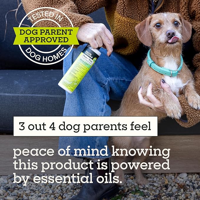 Pet Life Unlimited Natural Flea & Tick Spray for Dogs, 10 oz, Plant-Based Prevention & Treatment with Essential Oils, Kill & Repel Fleas, Ticks & Eggs, Soothes Itchy Skin, Daily Use