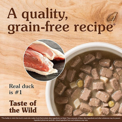 Taste of the Wild Wetlands Canine Recipe with Fowl in Gravy Canned Dog Food, 13.2-oz, Case of 12