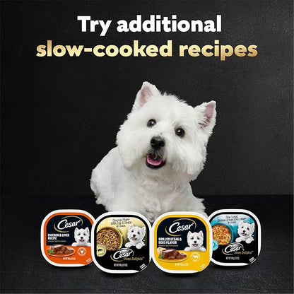 Cesar Home Delights & Classic Loaf in Sauce Adult Wet Dog Food, Breakfast & Dinner Variety Pack, Wet Food for Dogs, 3.5 oz Tray, 24 Count