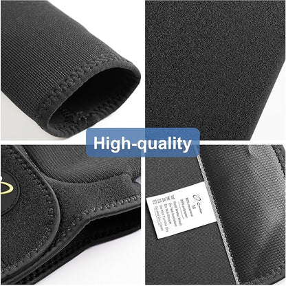 Coodeo Dog Recovery Suit, Cone Collar Alternative, Abrasion Resistant Dog Recovery Sleeve, Washable 2.5mm Thick and Waterproof, Pet Wounds Prevent Licking, Bite, Keep Dry (Black, L)