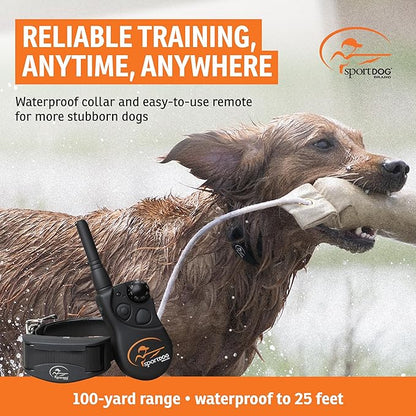 SportDOG Brand® YardTrainer 100S Remote Trainer - Shock Collar for Stubborn Dogs - Train with Tone, vibrate, or Static