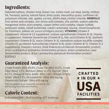 Merrick Healthy Grains Premium Adult Dry Dog Food, Wholesome And Natural Kibble With Salmon And Brown Rice - 4.0 lb. Bag