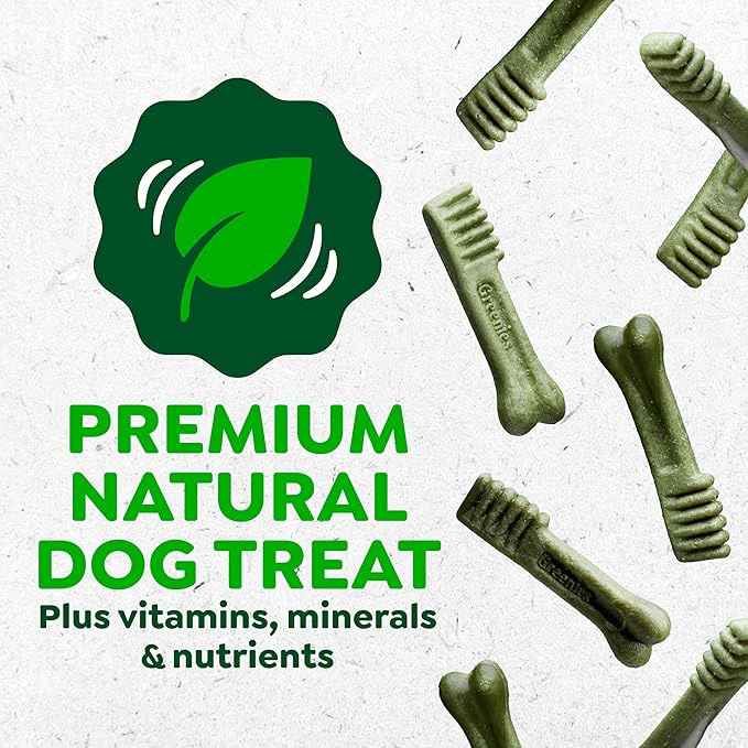 Greenies Veterinarian-Recommended Adult Natural Dental Dog Treats Teenie Size, Dog Dental Chews, Original Flavor, 3 oz. Pack, 11 Count