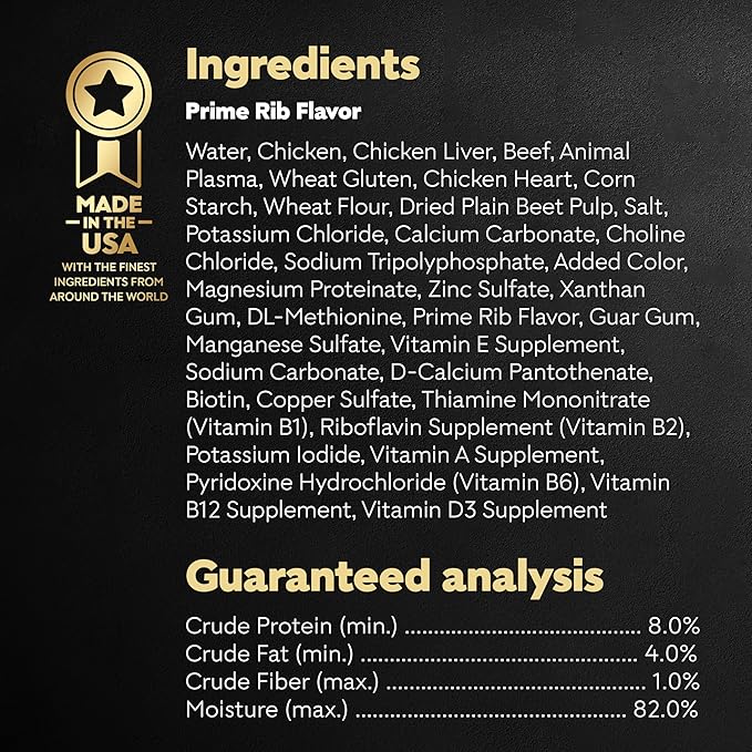 Cesar Filets in Gravy, Adult Wet Dog Food, Prime Rib Flavor, Wet Food for Dogs, 3.5 oz Trays, 24 Count