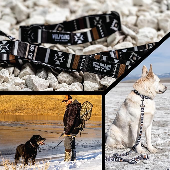 Wolfgang Heavy Duty Adjustable Dog Harness, Pull-Tested to Over 800 lbs for Walking & Training, NewMoon Print, Extra Large