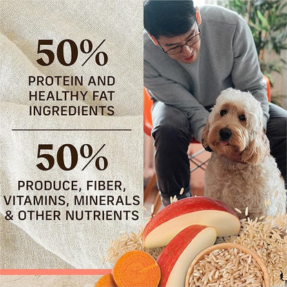 Merrick Healthy Grains Premium Adult Dry Dog Food, Wholesome And Natural Kibble With Salmon And Brown Rice - 25.0 lb. Bag