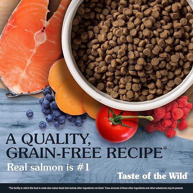 Taste of the Wild Pacific Stream Grain-Free Dry Puppy Food with Smoke-Flavored Salmon 14lb