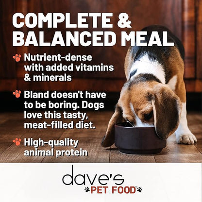 Dave's Pet Food Limited Ingredient Dog Food (95% Turkey & Chicken), Made in USA Grain Free Wet Canned Meals, Large & Small Breeds, 12.5 oz Cans (12 Pack)